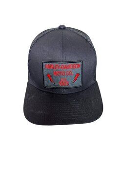 Harley Davidson Museum Black Strap Back Mesh Hat